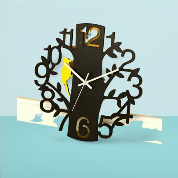 Sparrow’s Nest Acrylic Wall Clock S (12×12)