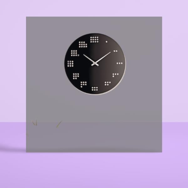 Time Dots 3D Wall Clock L (24×24)