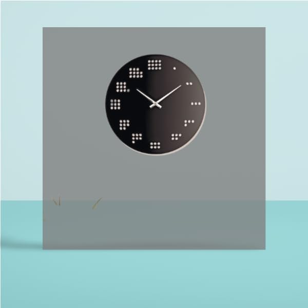 Time Dots 3D Wall Clock L (24×24)