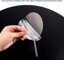 10 PCS Round Acrylic Cake Toppers Clear Blank Circle DIY Cake Topper Blanks for Personalized Custom Wedding and Birthday Party Cake Decorations