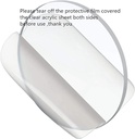 Small Round acrylic Clear Circles ( 1 inch ) - 20 Pieces