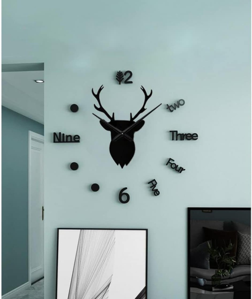 Deer Head DIY Acrylic Wall Clock