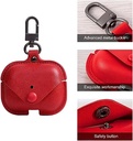 AIRPODS PRO LEATHER CASE RED