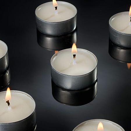 100 PCS TEA LIGHT CANDLE white