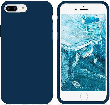 Silicone case for iPhone 7 Plus / 8 Plus - Blue Cobalt