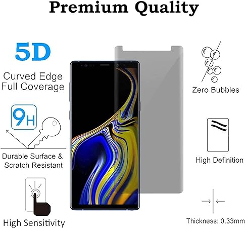 SAMSUNG NOTE 9 PRIVACY GLASS