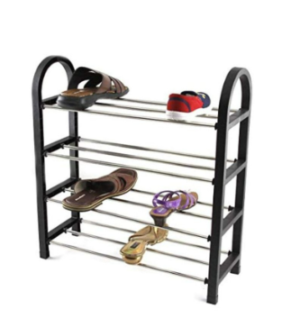 4 LAYER STACKABLE SHOE RACK