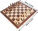 Magnetic Chess Set Inlaid Walnut Wood Chess Set