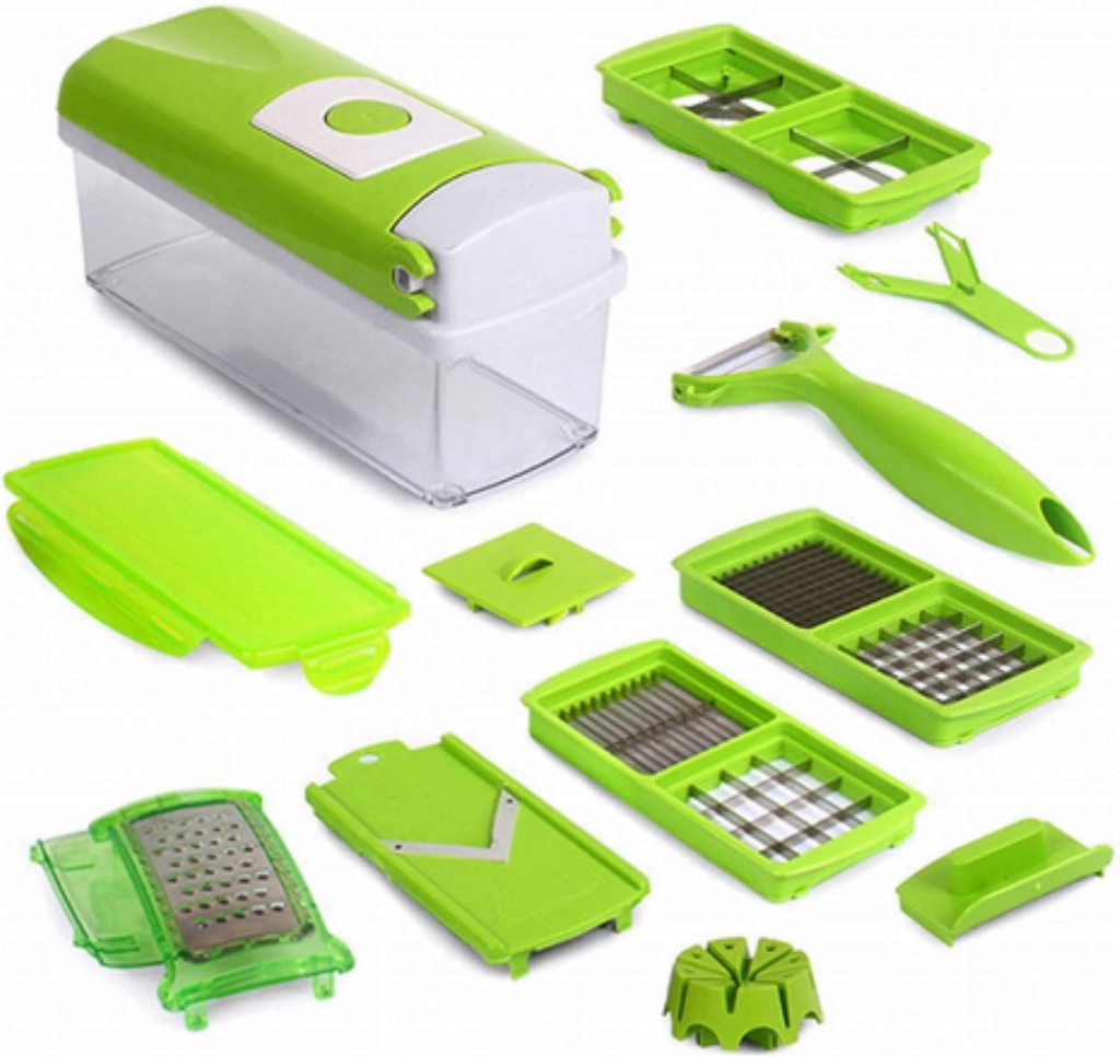 Generic Fruit And Vegetable Slicer Green/White/Clear