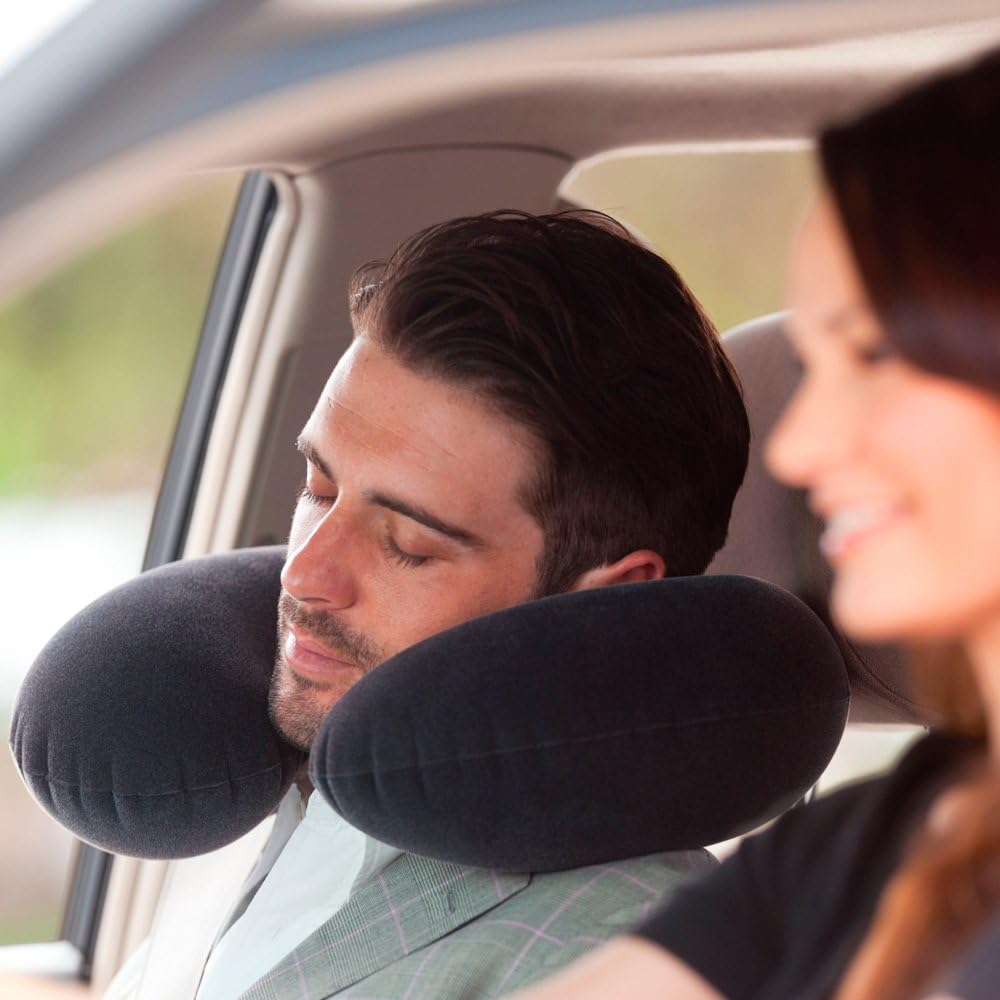 NECK PILLOW Travel Pillow, (MULTI COLOR)Black