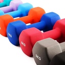 VINYL DUMBBELL 4KG 1PC(MULTI COLOR)