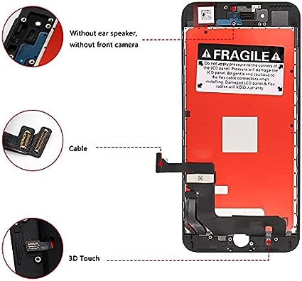 Phoni LCD Screen Replacement Touch Display digitizer Assembly (iPhone 8 Plus, Black)