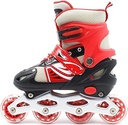 INLINE SKATE SHOES SET BLACK / RED (S / M /  L)