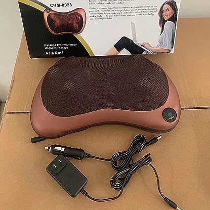 Neck Massager Pillow Shiatsu Deep-Kneading Massage for Shoulder, Waist and Back with Heat,