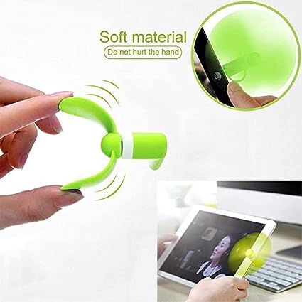 Mini Handheld USB Phone Fan lightning multicolor