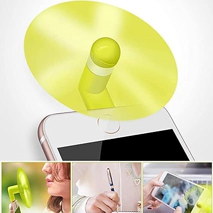 Mini Handheld USB Phone Fan lightning multicolor