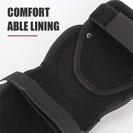 4Pcs Adult Knee Pads Elbow Pads Adjustable Knee Cap Pads Protector Elbow Armor for Motorcycle