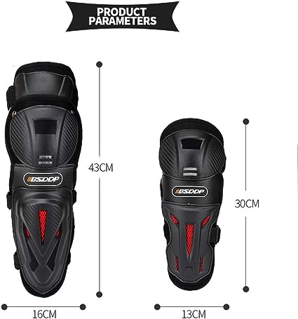 4Pcs Adult Knee Pads Elbow Pads Adjustable Knee Cap Pads Protector Elbow Armor for Motorcycle