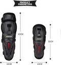 4Pcs Adult Knee Pads Elbow Pads Adjustable Knee Cap Pads Protector Elbow Armor for Motorcycle