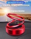 Ambay Solar Power Car Aroma,Aromatherapy Diffuser with 360°Double Ring Rotating