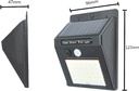 GREEN BOX SOLAR POWERED LED WALL LIGHT