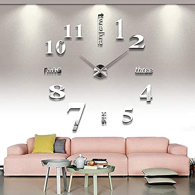 Big Quartz DIY 3D Wall Clock