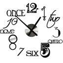 Italic Numbers DIY Acrylic Wall Clock M (36×36)