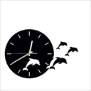 Jumping Dolphins 3D Wall Clock S (12×12)