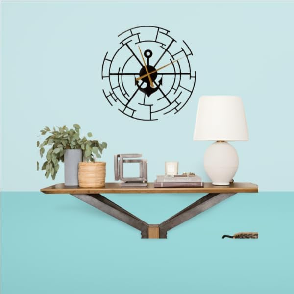 Ship Anchor 3D Wall Clock S (12×12)