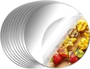 100 Pack Round Glass Mirror Tiles for DIY Crafts and Home Décor (1 inch)