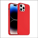 12 Pro Max Soft Liquid Silicone Case COVER RED