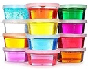 24 Piece 5D Crystal Clear Jelly Slime