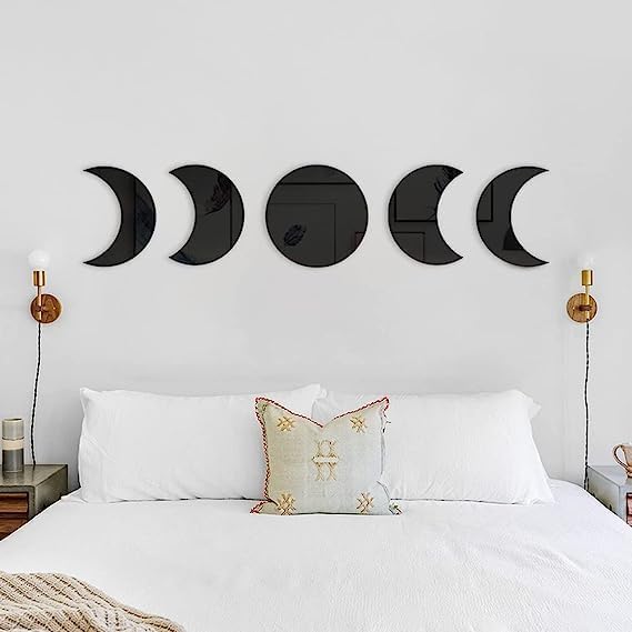 Acrylic Home Wall Decor Moon Phase Set