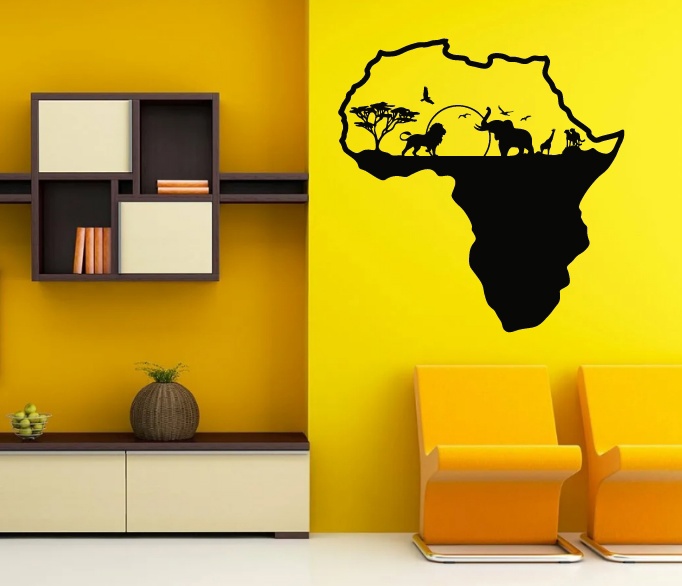 Africa Wall Decor (18X18 INCH)