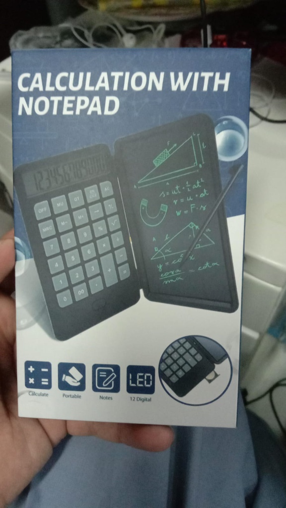 CALCULATOR WITH NOTE PAD(ayu