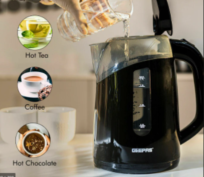 GEEPAS ELECTRIC KETTLE GK38027(‎8.86 x 6.22 x 9.65 cm)