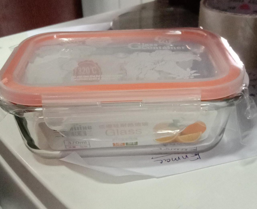 GLASS STORAGE BOX / FOOD BOX / SMALL GLASS LUNCH BOX