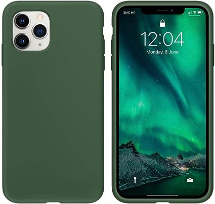 IPHONE 11 PRO MAX SILICONE DARK GREEN COVER