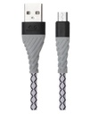 Miccell TPE USB To Type-C Charging Cable 1.2M Grey/Red