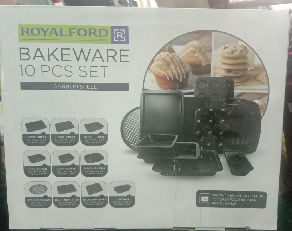 ROYAL FORD BAKEWARE 10 PCS SET(57 x 34 x 43.5 cm)