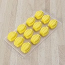 Safe Silicone 12 Lattices Banana Shaped Ice Molds Ice Cube Trays