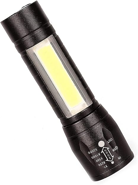 Tactical Flashlight Zoomable 3 Modes USB Charging Torch