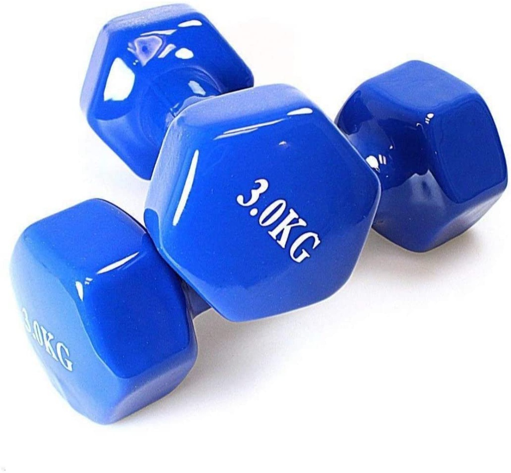 VENYL DUMBBELL 3KG SET