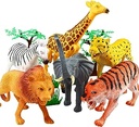 12-Piece Jungle Animals Toys Set