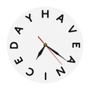 English Alphabets Acrylic Wall Clock