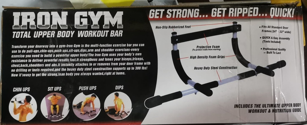 IRON GYM UPPER BODY WORKOUT BAR