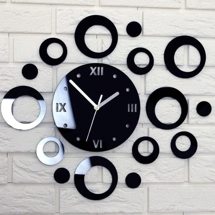 Roman Rings DIY Acrylic Wall Clock Size: (24×24)