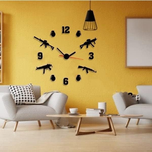 Tactical Guns DIY Acrylic Wall Clock L (24×24)