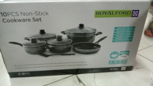 10PCS NON STICK COOKWARE SET ROYALFORD