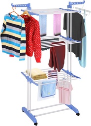 [PZDER8] 3 Layer Clothes Drying Rack (66D x 73W x 169.5H centimeters)